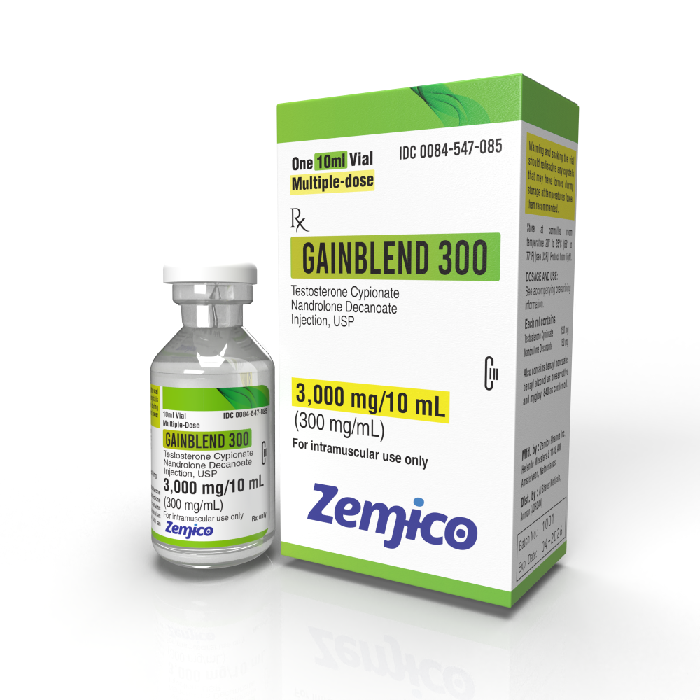 Zemico Gain Blend 3000 mg 10 ml vial