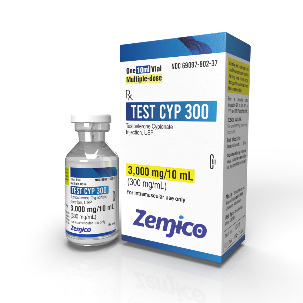 Zemico Test Cyp 3000 mg 10 ml vial